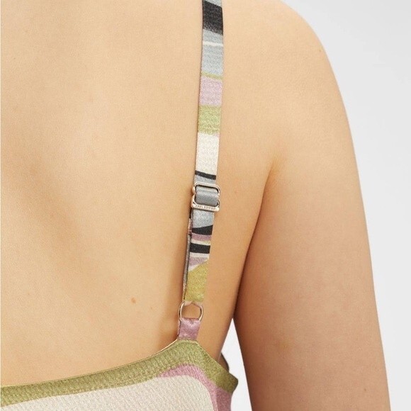 Ted Baker Warrenn Abstract Midi Dress Dusty Pink Size 6 US - Picture 6 of 15